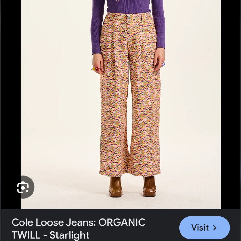 Lucy & Yak Cole Loose Jeans: Organic Twill - Starlight